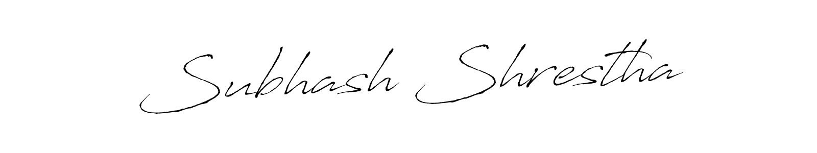 You should practise on your own different ways (Antro_Vectra) to write your name (Subhash Shrestha) in signature. don't let someone else do it for you. Subhash Shrestha signature style 6 images and pictures png