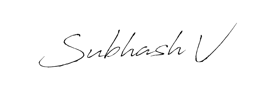 Once you've used our free online signature maker to create your best signature Antro_Vectra style, it's time to enjoy all of the benefits that Subhash V name signing documents. Subhash V signature style 6 images and pictures png