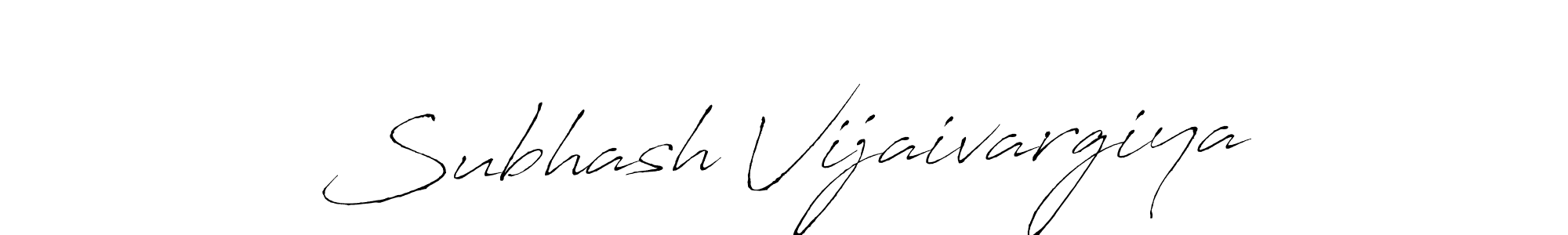 Subhash Vijaivargiya stylish signature style. Best Handwritten Sign (Antro_Vectra) for my name. Handwritten Signature Collection Ideas for my name Subhash Vijaivargiya. Subhash Vijaivargiya signature style 6 images and pictures png