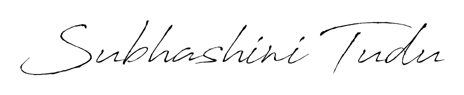Generate high-definition signature styles for Subhashini Tudu. The Antro_Vectra typeface ensures crisp legibility and sophisticated design. Subhashini Tudu signature style 6 images and pictures png