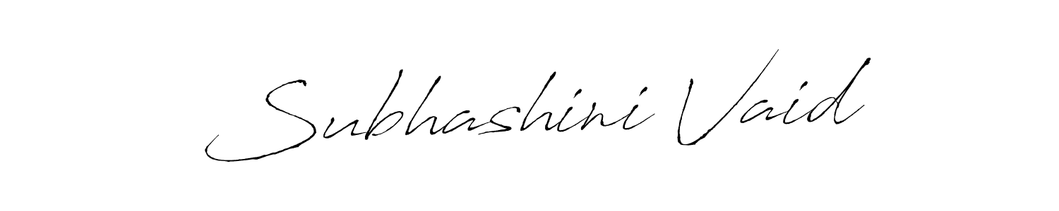 Make a beautiful signature design for name Subhashini Vaid. With this signature (Antro_Vectra) style, you can create a handwritten signature for free. Subhashini Vaid signature style 6 images and pictures png