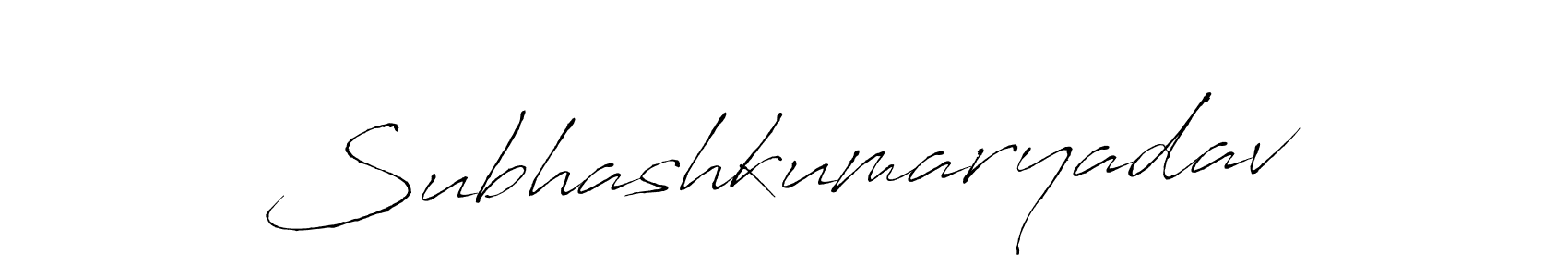 Design your own signature with our free online signature maker. With this signature software, you can create a handwritten (Antro_Vectra) signature for name Subhashkumaryadav. Subhashkumaryadav signature style 6 images and pictures png