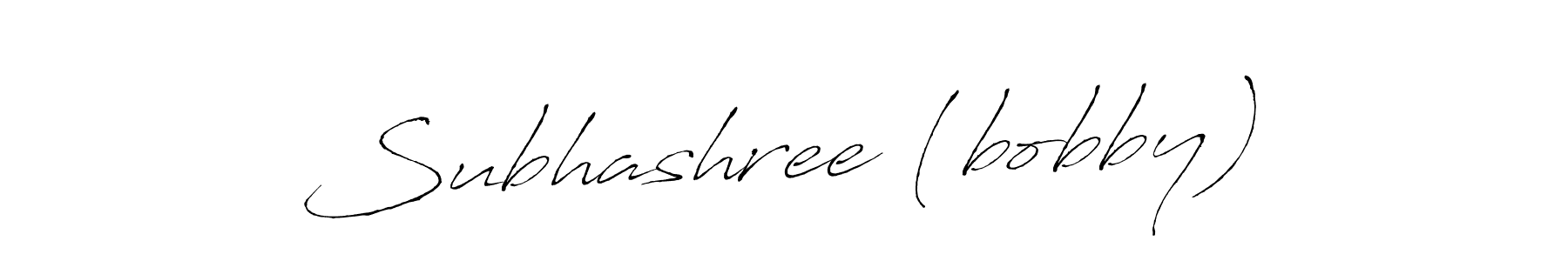 if you are searching for the best signature style for your name Subhashree (bobby). so please give up your signature search. here we have designed multiple signature styles  using Antro_Vectra. Subhashree (bobby) signature style 6 images and pictures png