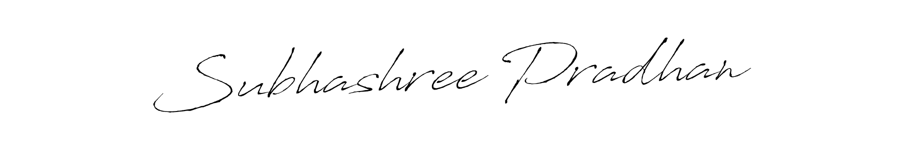 Make a beautiful signature design for name Subhashree Pradhan. With this signature (Antro_Vectra) style, you can create a handwritten signature for free. Subhashree Pradhan signature style 6 images and pictures png