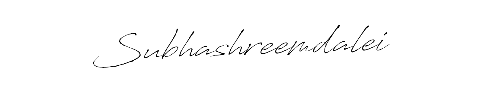 Subhashreemdalei stylish signature style. Best Handwritten Sign (Antro_Vectra) for my name. Handwritten Signature Collection Ideas for my name Subhashreemdalei. Subhashreemdalei signature style 6 images and pictures png