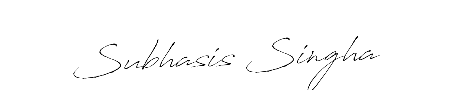 You should practise on your own different ways (Antro_Vectra) to write your name (Subhasis Singha) in signature. don't let someone else do it for you. Subhasis Singha signature style 6 images and pictures png