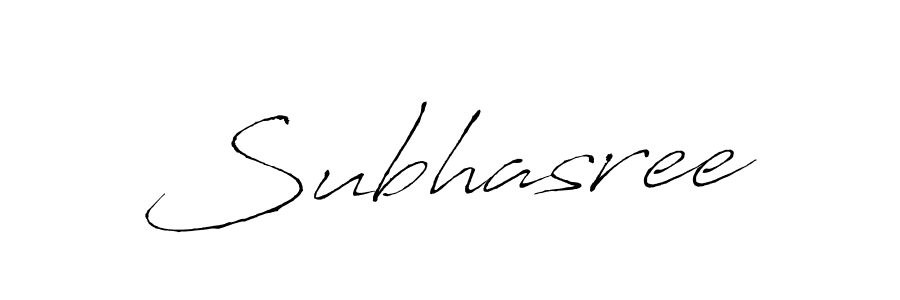 How to make Subhasree signature? Antro_Vectra is a professional autograph style. Create handwritten signature for Subhasree name. Subhasree signature style 6 images and pictures png