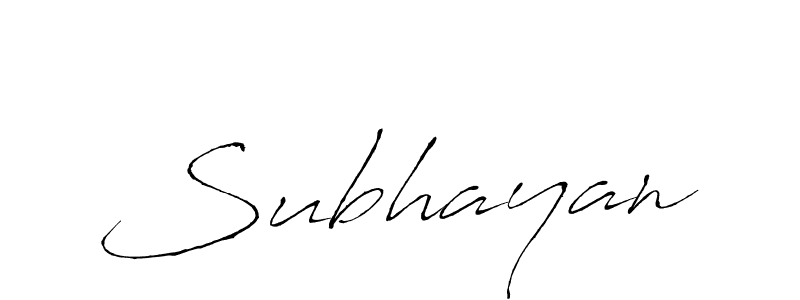 Create a beautiful signature design for name Subhayan. With this signature (Antro_Vectra) fonts, you can make a handwritten signature for free. Subhayan signature style 6 images and pictures png
