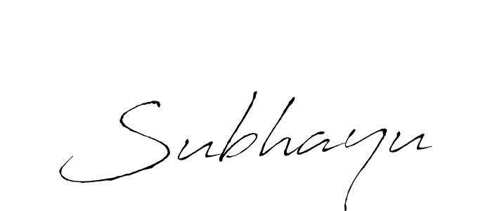 Make a beautiful signature design for name Subhayu. With this signature (Antro_Vectra) style, you can create a handwritten signature for free. Subhayu signature style 6 images and pictures png