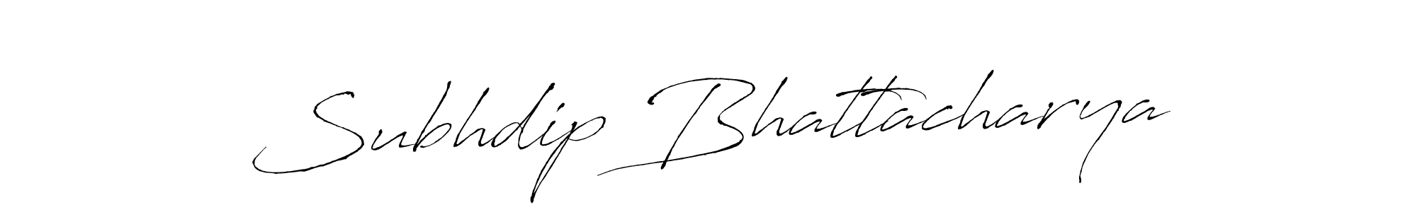 Create a beautiful signature design for name Subhdip Bhattacharya. With this signature (Antro_Vectra) fonts, you can make a handwritten signature for free. Subhdip Bhattacharya signature style 6 images and pictures png