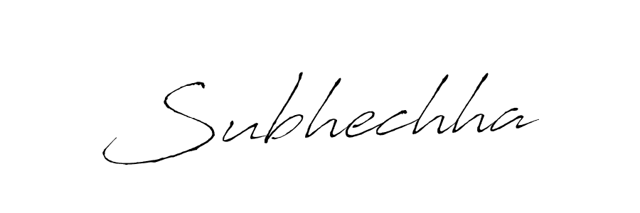 Subhechha stylish signature style. Best Handwritten Sign (Antro_Vectra) for my name. Handwritten Signature Collection Ideas for my name Subhechha. Subhechha signature style 6 images and pictures png