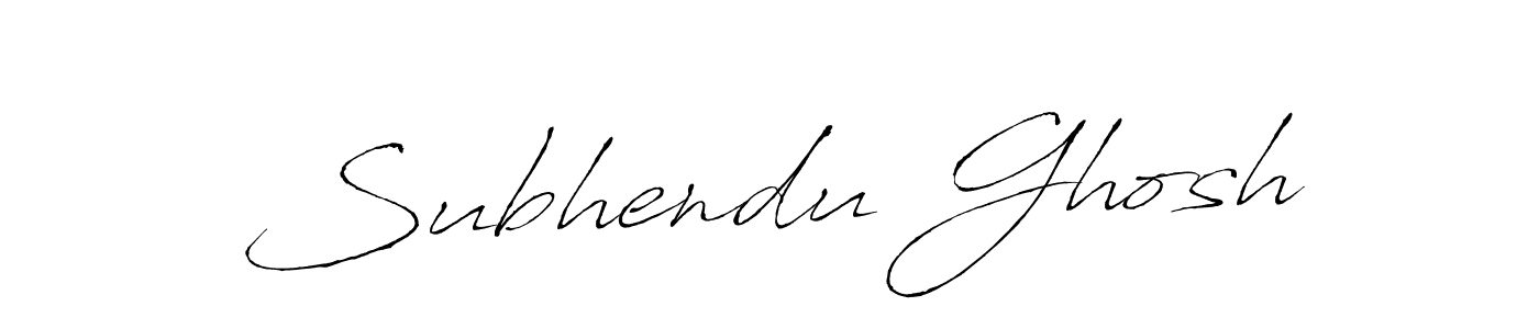 Subhendu Ghosh stylish signature style. Best Handwritten Sign (Antro_Vectra) for my name. Handwritten Signature Collection Ideas for my name Subhendu Ghosh. Subhendu Ghosh signature style 6 images and pictures png
