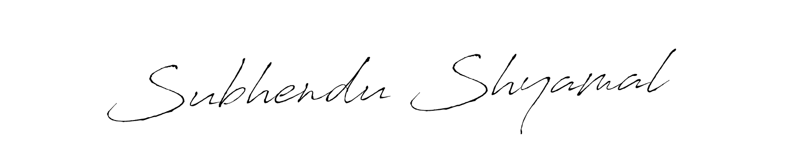 Use a signature maker to create a handwritten signature online. With this signature software, you can design (Antro_Vectra) your own signature for name Subhendu Shyamal. Subhendu Shyamal signature style 6 images and pictures png