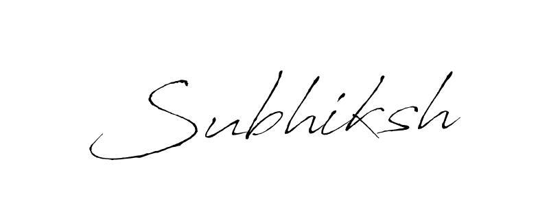 Create a beautiful signature design for name Subhiksh. With this signature (Antro_Vectra) fonts, you can make a handwritten signature for free. Subhiksh signature style 6 images and pictures png