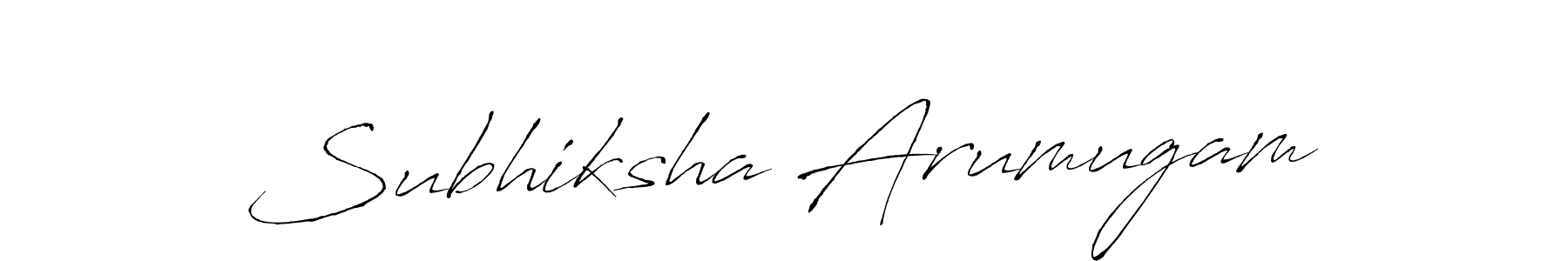 You should practise on your own different ways (Antro_Vectra) to write your name (Subhiksha Arumugam) in signature. don't let someone else do it for you. Subhiksha Arumugam signature style 6 images and pictures png