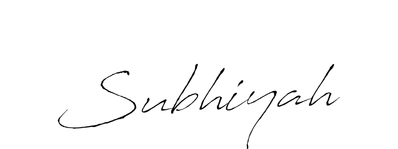 It looks lik you need a new signature style for name Subhiyah. Design unique handwritten (Antro_Vectra) signature with our free signature maker in just a few clicks. Subhiyah signature style 6 images and pictures png