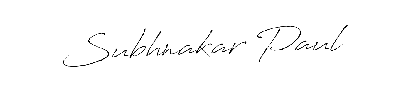 How to make Subhnakar Paul name signature. Use Antro_Vectra style for creating short signs online. This is the latest handwritten sign. Subhnakar Paul signature style 6 images and pictures png