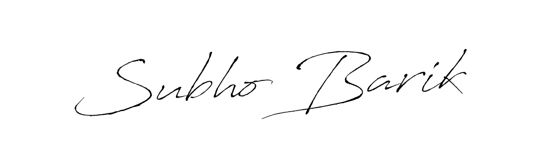 You should practise on your own different ways (Antro_Vectra) to write your name (Subho Barik) in signature. don't let someone else do it for you. Subho Barik signature style 6 images and pictures png
