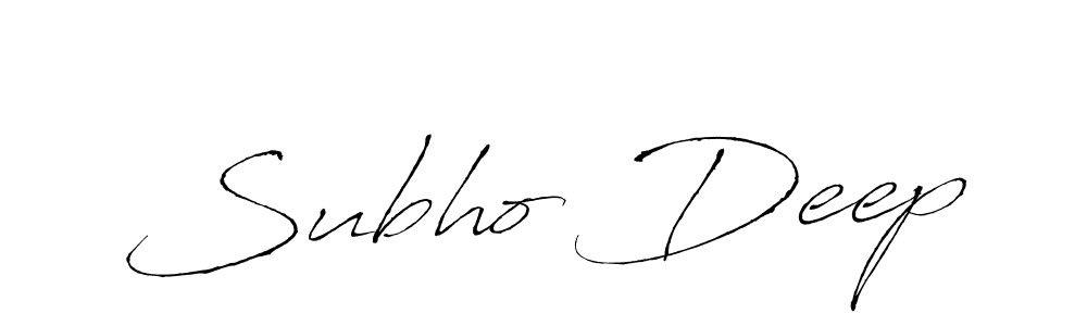 It looks lik you need a new signature style for name Subho Deep. Design unique handwritten (Antro_Vectra) signature with our free signature maker in just a few clicks. Subho Deep signature style 6 images and pictures png
