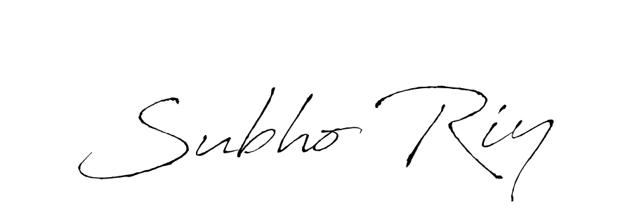 Create a beautiful signature design for name Subho Riy. With this signature (Antro_Vectra) fonts, you can make a handwritten signature for free. Subho Riy signature style 6 images and pictures png