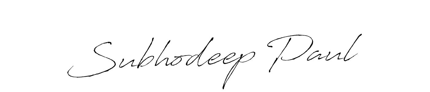 Design your own signature with our free online signature maker. With this signature software, you can create a handwritten (Antro_Vectra) signature for name Subhodeep Paul. Subhodeep Paul signature style 6 images and pictures png