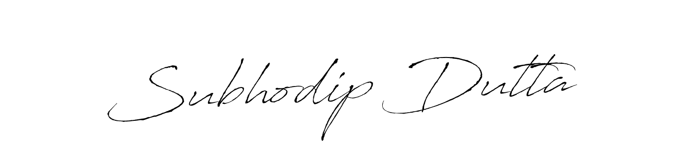 Design your own signature with our free online signature maker. With this signature software, you can create a handwritten (Antro_Vectra) signature for name Subhodip Dutta. Subhodip Dutta signature style 6 images and pictures png