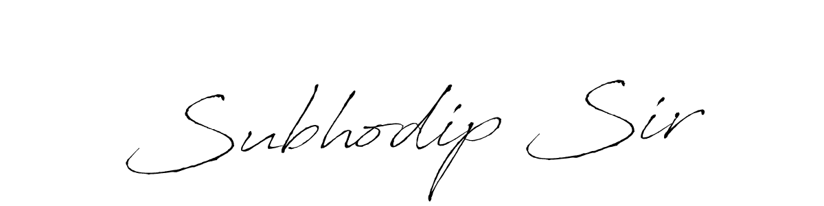 The best way (Antro_Vectra) to make a short signature is to pick only two or three words in your name. The name Subhodip Sir include a total of six letters. For converting this name. Subhodip Sir signature style 6 images and pictures png