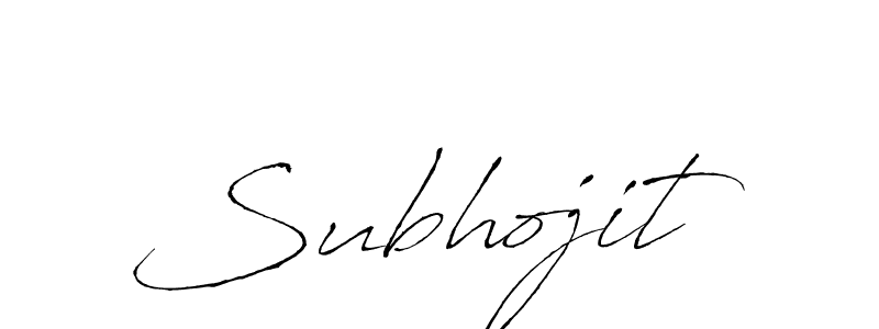 How to make Subhojit signature? Antro_Vectra is a professional autograph style. Create handwritten signature for Subhojit name. Subhojit signature style 6 images and pictures png