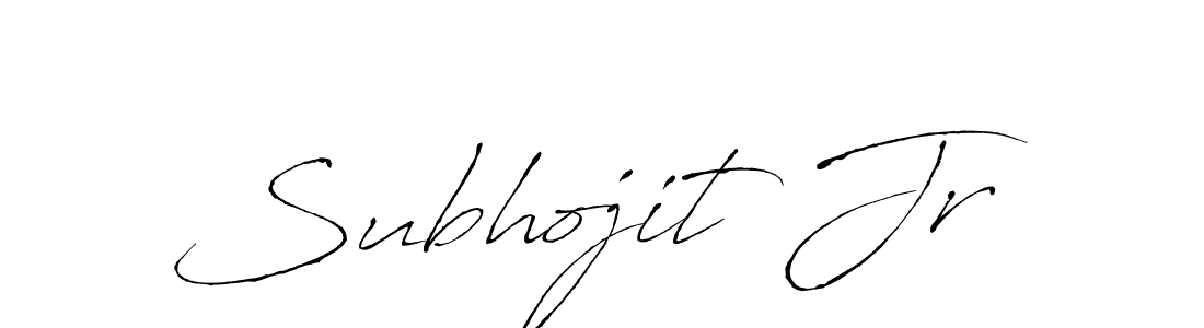 How to make Subhojit Jr name signature. Use Antro_Vectra style for creating short signs online. This is the latest handwritten sign. Subhojit Jr signature style 6 images and pictures png