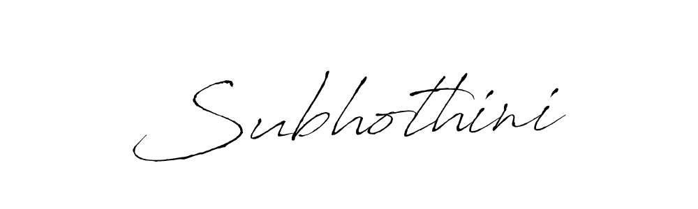 Make a beautiful signature design for name Subhothini. With this signature (Antro_Vectra) style, you can create a handwritten signature for free. Subhothini signature style 6 images and pictures png
