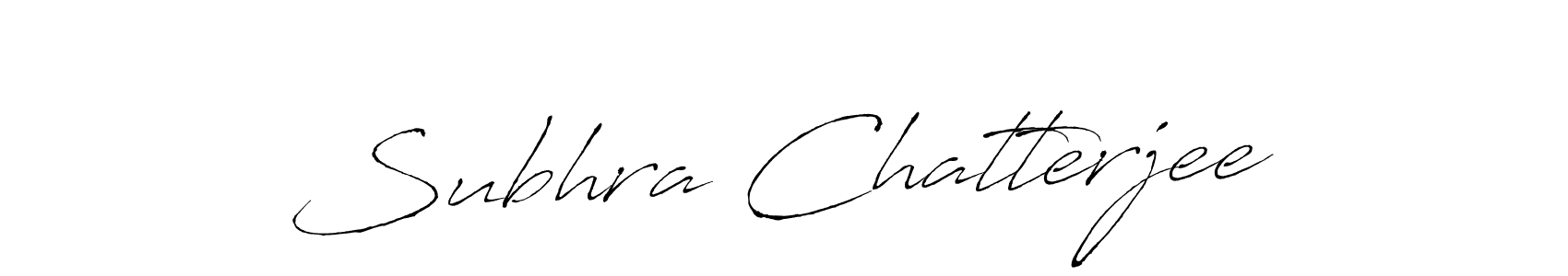 You should practise on your own different ways (Antro_Vectra) to write your name (Subhra Chatterjee) in signature. don't let someone else do it for you. Subhra Chatterjee signature style 6 images and pictures png