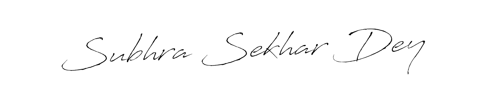 Make a beautiful signature design for name Subhra Sekhar Dey. With this signature (Antro_Vectra) style, you can create a handwritten signature for free. Subhra Sekhar Dey signature style 6 images and pictures png