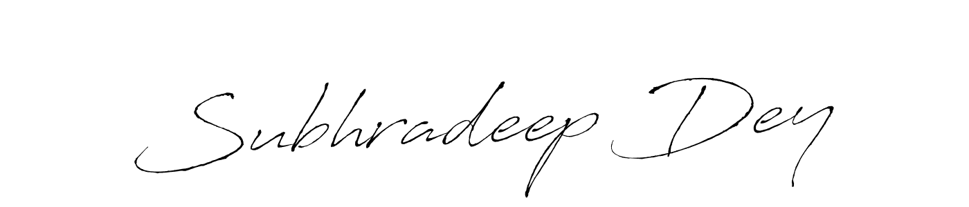 Also we have Subhradeep Dey name is the best signature style. Create professional handwritten signature collection using Antro_Vectra autograph style. Subhradeep Dey signature style 6 images and pictures png
