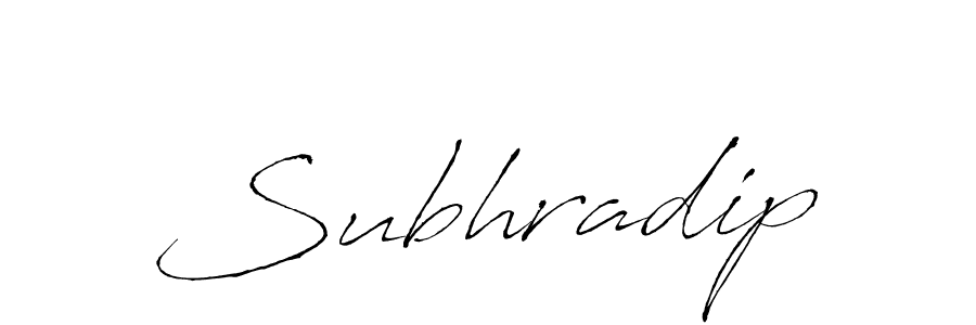 Subhradip stylish signature style. Best Handwritten Sign (Antro_Vectra) for my name. Handwritten Signature Collection Ideas for my name Subhradip. Subhradip signature style 6 images and pictures png