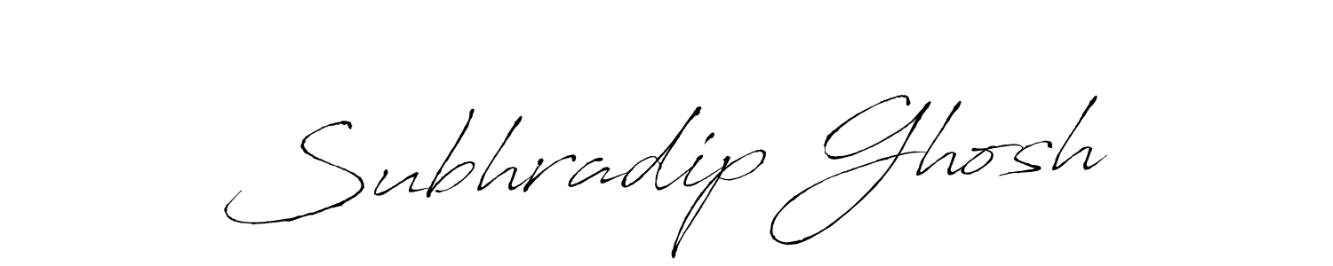 Subhradip Ghosh stylish signature style. Best Handwritten Sign (Antro_Vectra) for my name. Handwritten Signature Collection Ideas for my name Subhradip Ghosh. Subhradip Ghosh signature style 6 images and pictures png