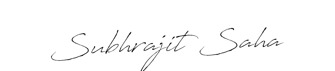 Design your own signature with our free online signature maker. With this signature software, you can create a handwritten (Antro_Vectra) signature for name Subhrajit Saha. Subhrajit Saha signature style 6 images and pictures png