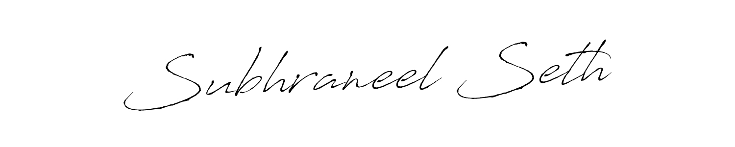 Similarly Antro_Vectra is the best handwritten signature design. Signature creator online .You can use it as an online autograph creator for name Subhraneel Seth. Subhraneel Seth signature style 6 images and pictures png