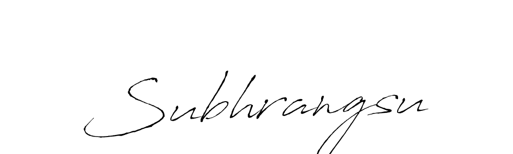 How to make Subhrangsu signature? Antro_Vectra is a professional autograph style. Create handwritten signature for Subhrangsu name. Subhrangsu signature style 6 images and pictures png