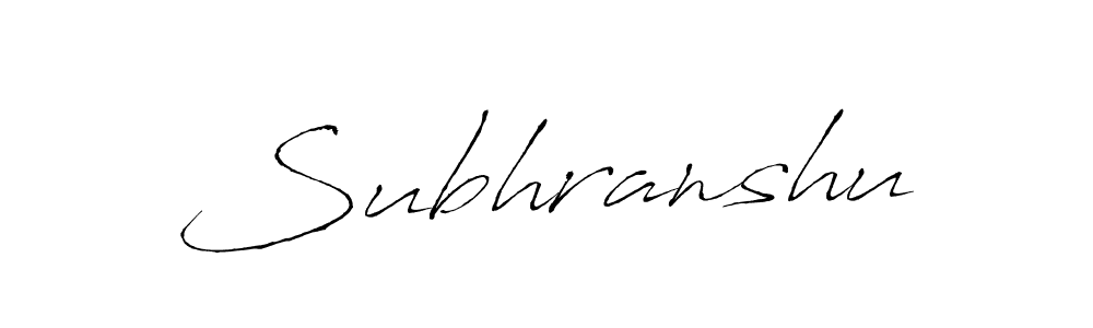 Create a beautiful signature design for name Subhranshu. With this signature (Antro_Vectra) fonts, you can make a handwritten signature for free. Subhranshu signature style 6 images and pictures png