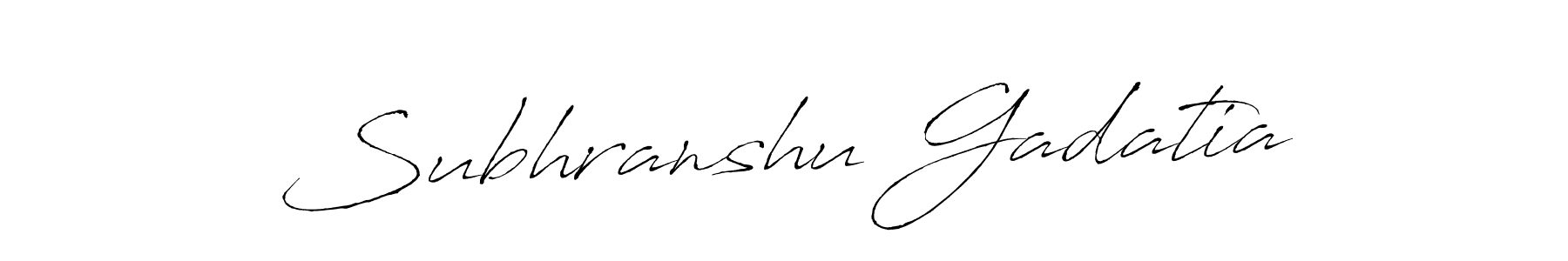 Subhranshu Gadatia stylish signature style. Best Handwritten Sign (Antro_Vectra) for my name. Handwritten Signature Collection Ideas for my name Subhranshu Gadatia. Subhranshu Gadatia signature style 6 images and pictures png