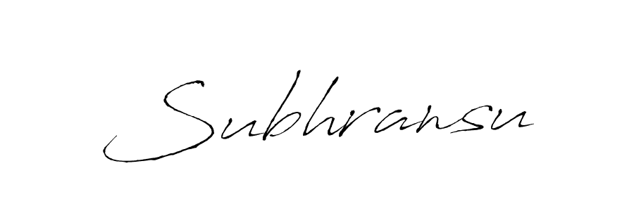 Subhransu stylish signature style. Best Handwritten Sign (Antro_Vectra) for my name. Handwritten Signature Collection Ideas for my name Subhransu. Subhransu signature style 6 images and pictures png