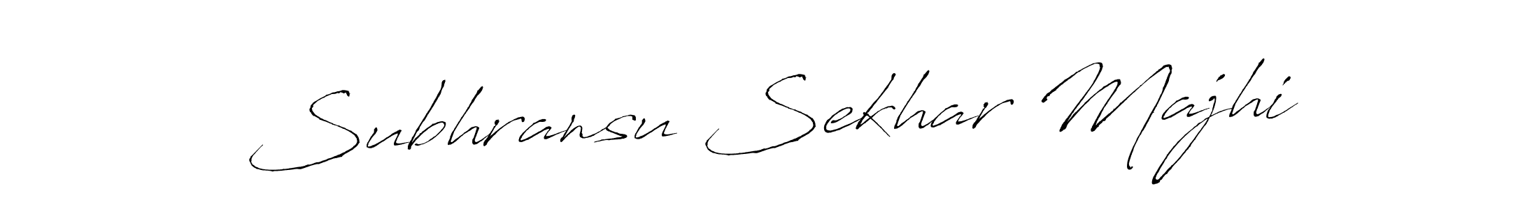 Make a beautiful signature design for name Subhransu Sekhar Majhi. With this signature (Antro_Vectra) style, you can create a handwritten signature for free. Subhransu Sekhar Majhi signature style 6 images and pictures png