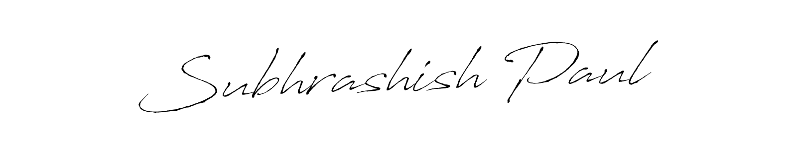 Create a beautiful signature design for name Subhrashish Paul. With this signature (Antro_Vectra) fonts, you can make a handwritten signature for free. Subhrashish Paul signature style 6 images and pictures png