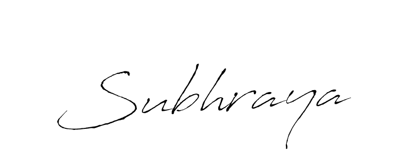 How to make Subhraya signature? Antro_Vectra is a professional autograph style. Create handwritten signature for Subhraya name. Subhraya signature style 6 images and pictures png