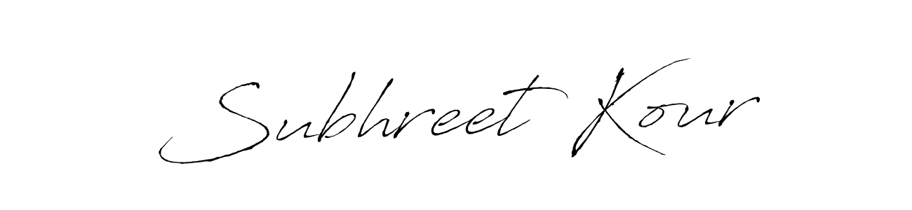 It looks lik you need a new signature style for name Subhreet Kour. Design unique handwritten (Antro_Vectra) signature with our free signature maker in just a few clicks. Subhreet Kour signature style 6 images and pictures png