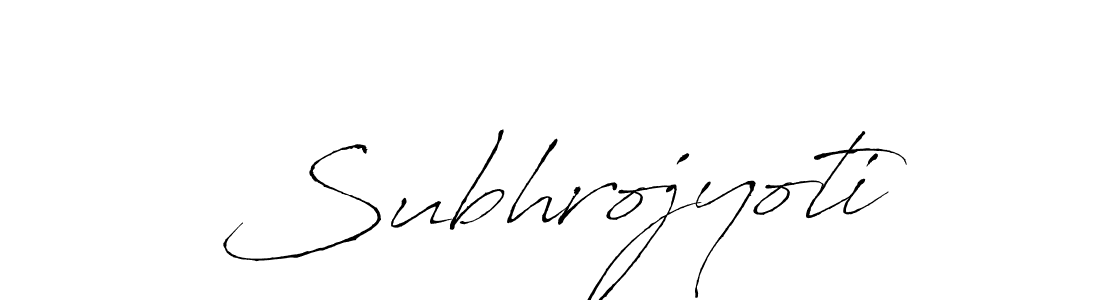 Design your own signature with our free online signature maker. With this signature software, you can create a handwritten (Antro_Vectra) signature for name Subhrojyoti. Subhrojyoti signature style 6 images and pictures png