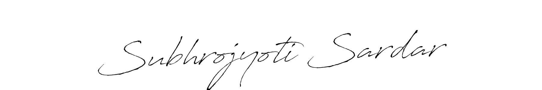Make a beautiful signature design for name Subhrojyoti Sardar. With this signature (Antro_Vectra) style, you can create a handwritten signature for free. Subhrojyoti Sardar signature style 6 images and pictures png