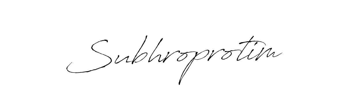 How to make Subhroprotim name signature. Use Antro_Vectra style for creating short signs online. This is the latest handwritten sign. Subhroprotim signature style 6 images and pictures png