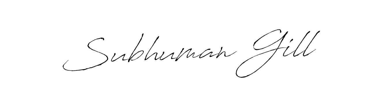 The best way (Antro_Vectra) to make a short signature is to pick only two or three words in your name. The name Subhuman Gill include a total of six letters. For converting this name. Subhuman Gill signature style 6 images and pictures png