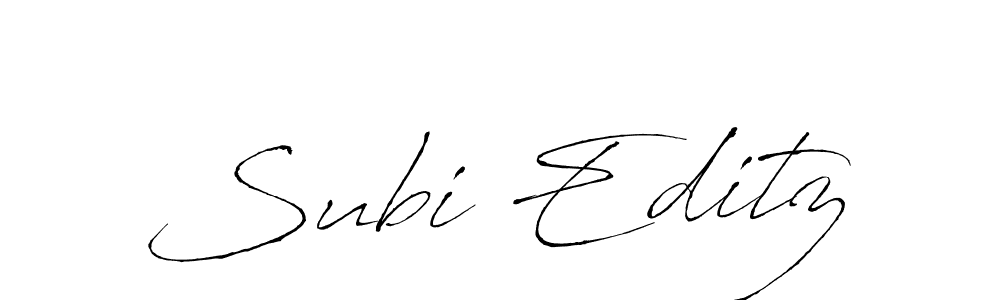 It looks lik you need a new signature style for name Subi Editz. Design unique handwritten (Antro_Vectra) signature with our free signature maker in just a few clicks. Subi Editz signature style 6 images and pictures png